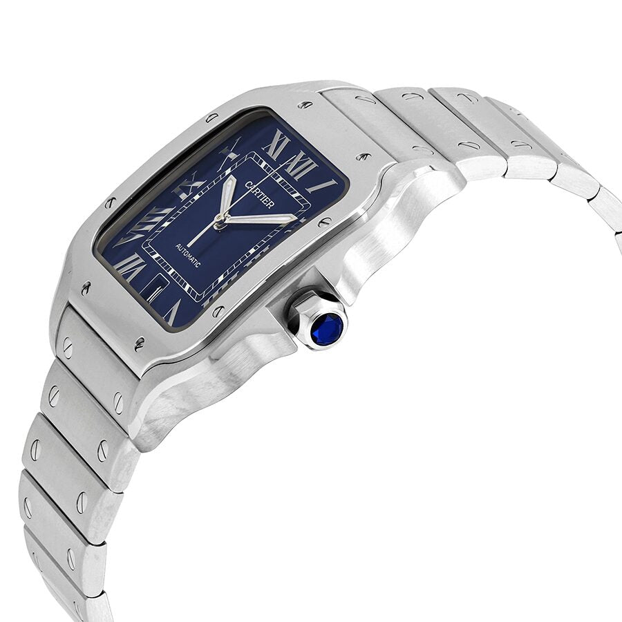 cartier santos watch blue