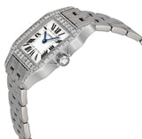 Cartier Santos Demoiselle 18kt White Gold Diamond Large Ladies Watch #WF9004Y8 - Watches of America #2