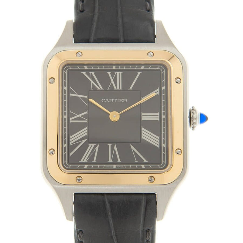 Cartier Santos-Dumont 'Le 14 bis' Automatic Grey Dial Men's Watch #W2SA0015 - Watches of America