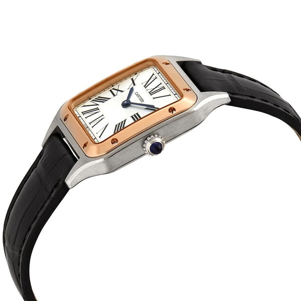 Cartier Santos-Dumont Quartz Silver Dial Unisex Watch #W2SA0012 - Watches of America #2