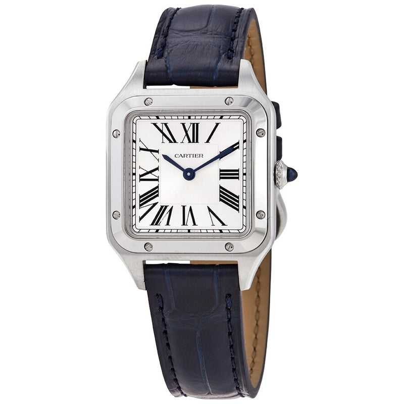 Cartier Santos-Dumont Quartz Silver Dial Ladies Watch #WSSA0023 - Watches of America