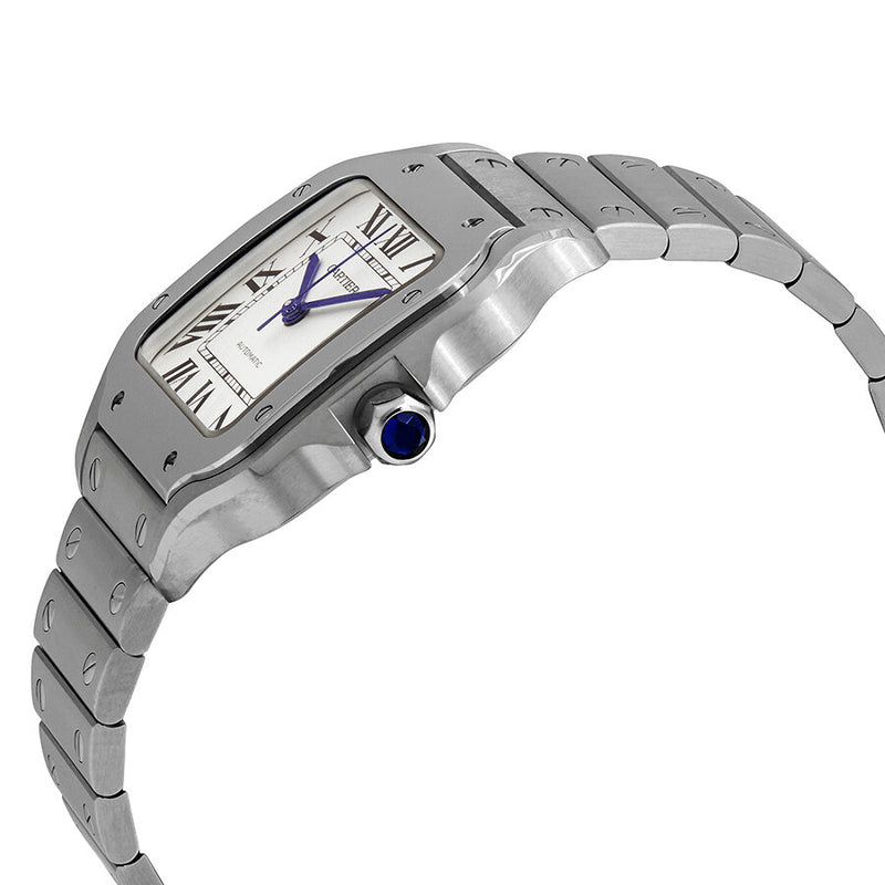 Cartier Santos Silvered Opaline Dial Men's Watch #WSSA0029 - Watches of America #2