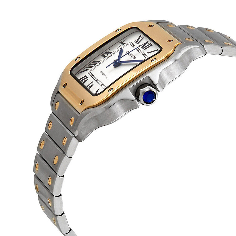 Cartier Santos Automatic Steel and 18kt Yellow Gold Men's Watch #W2SA0007 - Watches of America #2