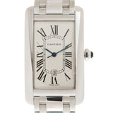 Cartier Tank Americaine Automatic White Dial Ladies Watch #W26055L1 - Watches of America