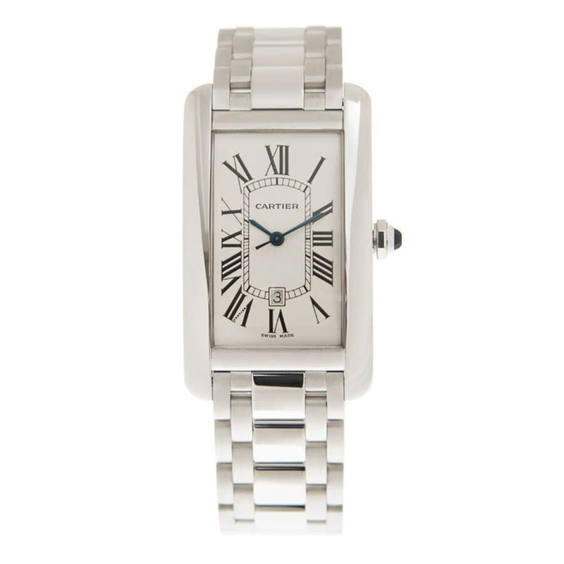 Cartier Tank Americaine Automatic White Dial Ladies Watch #W26055L1 - Watches of America #3