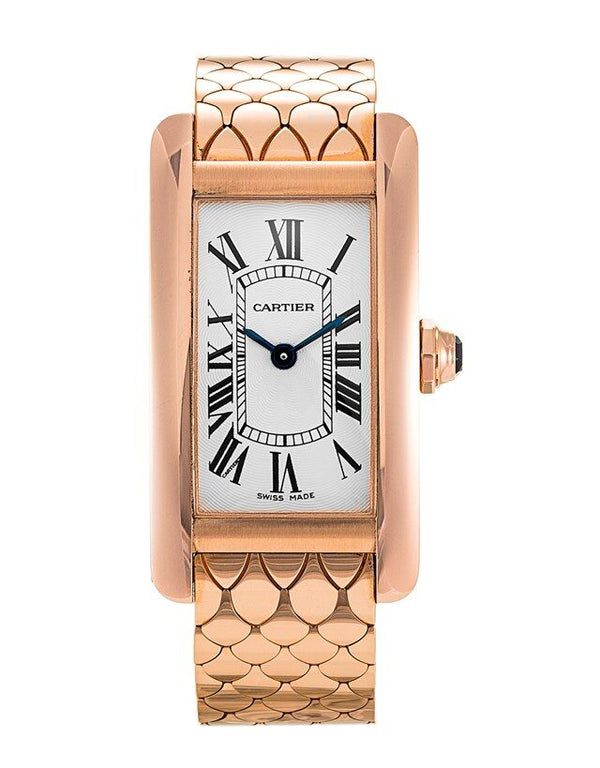 Cartier Tank Americaine Silver Dial Ladies Watch #W2620031 - Watches of America