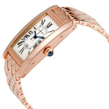 Cartier Tank Americaine 18kt Pink Gold Silvered Flinque Dial Ladies Watch #W2620032 - Watches of America #2