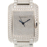 Cartier Tank Anglaise Diamond Pave 18kt White Gold Automatic Men's Watch #HPI00561 - Watches of America #2