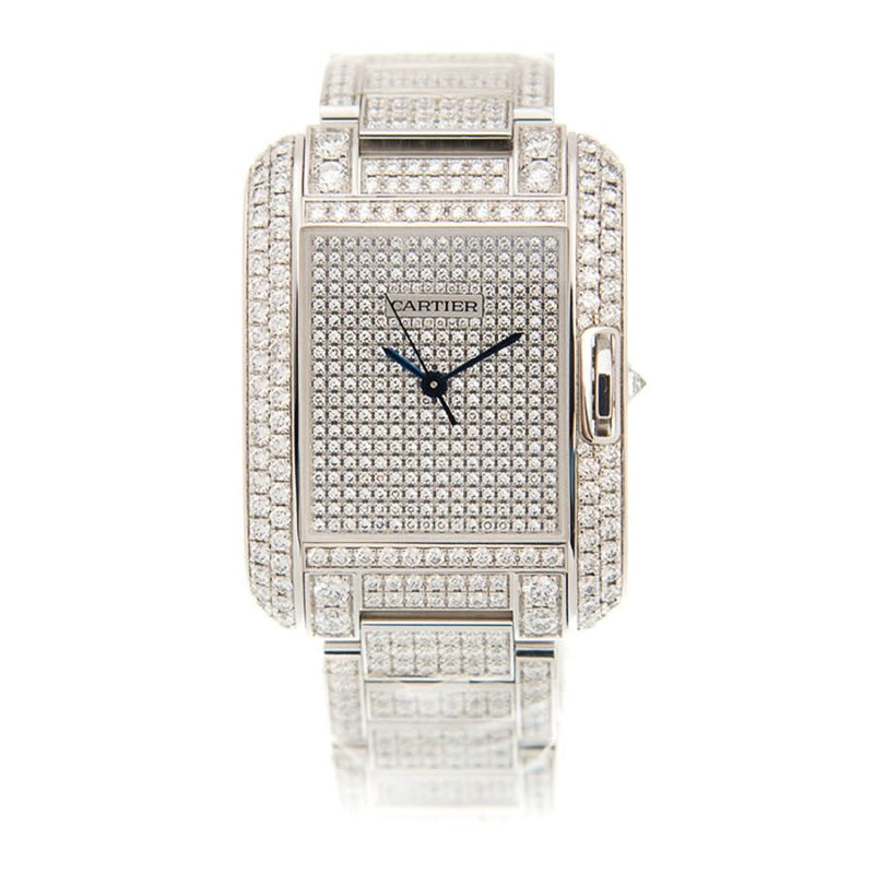 Cartier tank anglaise men's automatic clearance watch