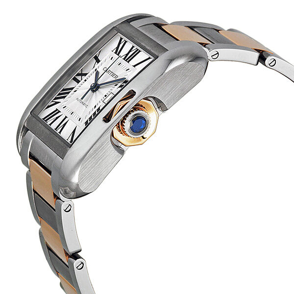 Cartier, Tank Anglaise, Steel and Rose Gold