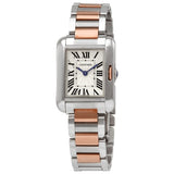 Cartier Tank Anglaise Quartz Silver Dial Ladies Watch #W5130036 - Watches of America