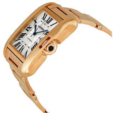 Cartier Tank Anglaise Silver Dial 18k Rose Gold Men's Watch #W5310002 - Watches of America #2
