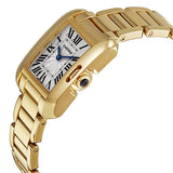 Cartier Tank Anglaise Silver Dial 18kt Yellow Gold Ladies Watch #W5310014 - Watches of America #2