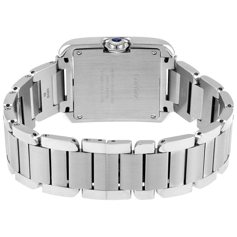 Cartier Tank Anglaise Silver Dial Diamond Ladies Watch #W4TA0004 - Watches of America #3