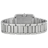 Cartier Tank Anglaise Silver Dial Lacquered Flinque Dial 18kt Rhodiumised White Gold Ladies Watch #WT100008 - Watches of America #3