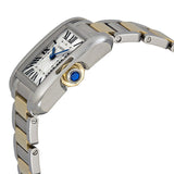 Cartier Tank Anglaise Silver Dial Stainless Steel and 18kt Yellow Gold Ladies Watch #W5310046 - Watches of America #2