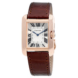 Cartier Tank Anglaise Silvered Flinque Dial Ladies Watch #W5310042 - Watches of America