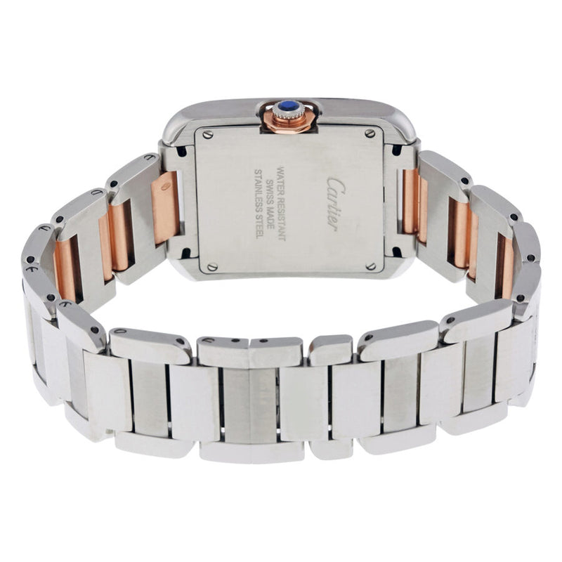 Cartier Tank Anglaise Silvered Flinque Dial Ladies Watch #W5310043 - Watches of America #3