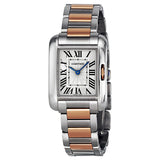Cartier Tank Anglaise Small Silver Dial Ladies Watch #W5310036 - Watches of America