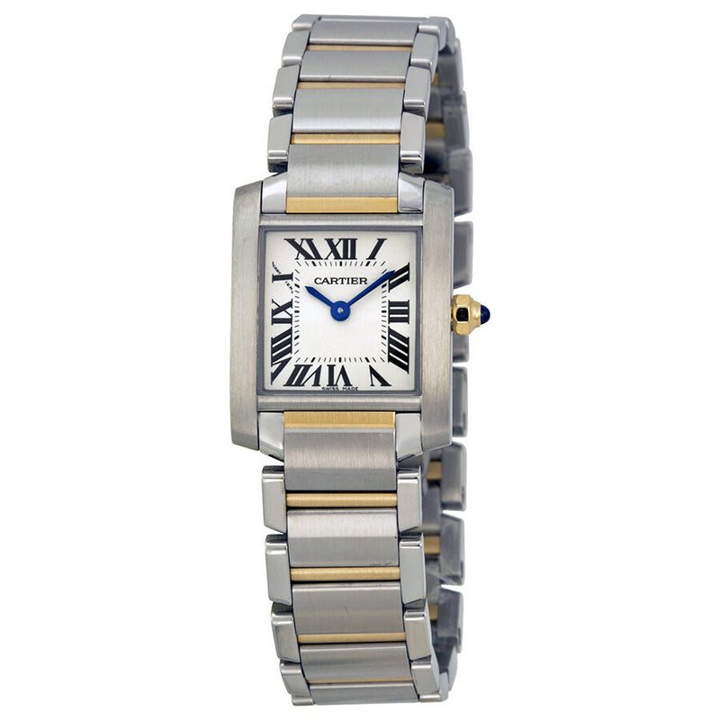 Cartier Tank Francaise 18kt Yellow Gold and Steel Ladies Watch #W51007Q4 - Watches of America