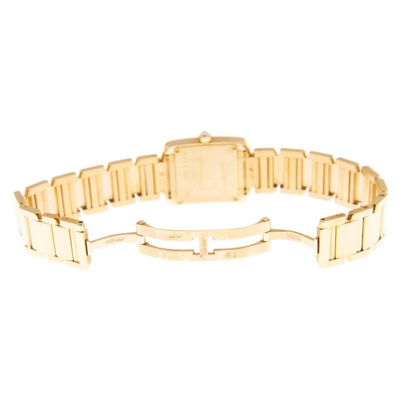 Cartier Tank Francaise 18kt Yellow Gold Diamond Ladies Watch #WE1001R8 - Watches of America #6