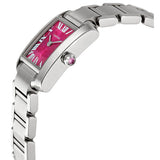 Cartier Tank Francaise Limited Edition Steel Raspberry Ladies Watch #W51030Q3 - Watches of America #2