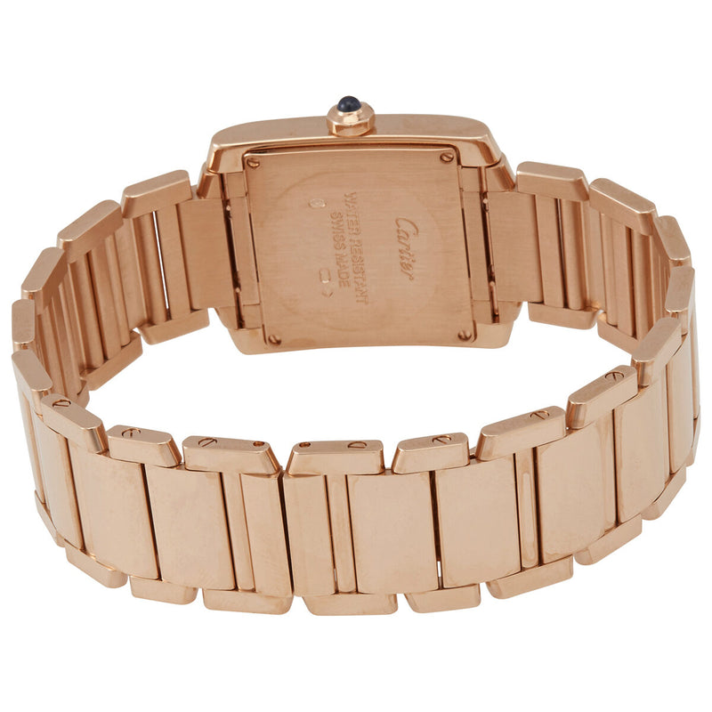 Cartier Tank Francaise Silver Dial 18kt Rose Gold Ladies Watch #WGTA0030 - Watches of America #3