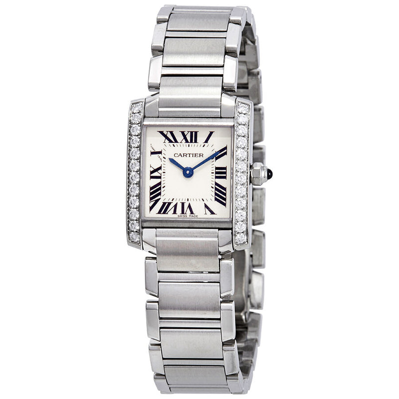 Cartier Tank Francaise Silver Dial Ladies Watch #W4TA0008 - Watches of America