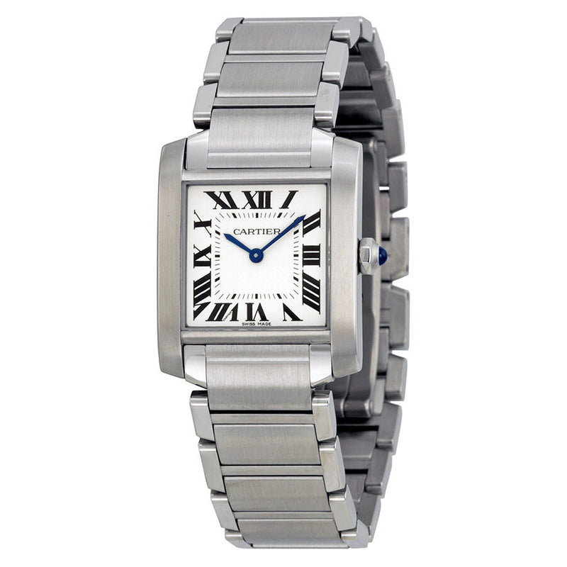 Cartier Tank Francaise Silver Dial Ladies Watch #WSTA0005 - Watches of America