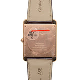 Cartier Tank Louis Silver Dial Brown Leather Diamond Men's Watch #WT200005 - Watches of America #4