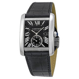 Cartier Tank MC Automatic Black Dial Black Leather Men's Watch #W5330004 - Watches of America