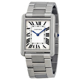 Cartier Tank Solo Silvered Opaline Dial Large Watch #W5200014 - Watches of America