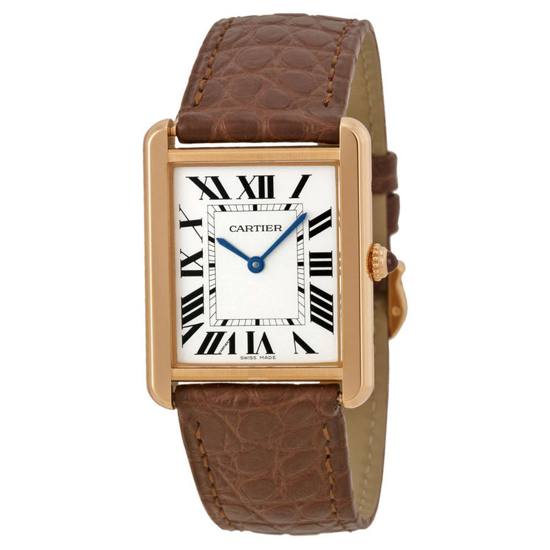 Cartier Tank Solo Silver Dial Ladies Watch #W5200025 - Watches of America