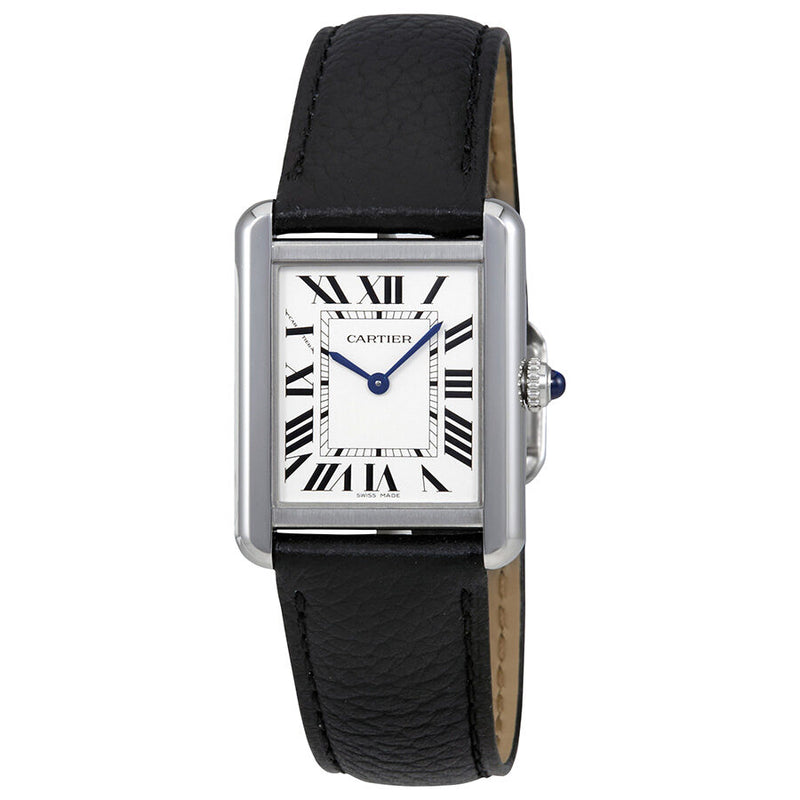 Cartier Tank Solo Silvered Light Opaline Dial Ladies Watch #WSTA0030 - Watches of America