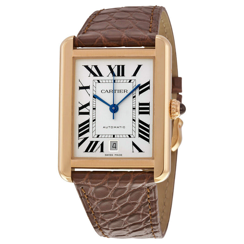 Cartier Tank Solo XL Automatic 18kt Pink Gold Men's Watch #W5200026 - Watches of America