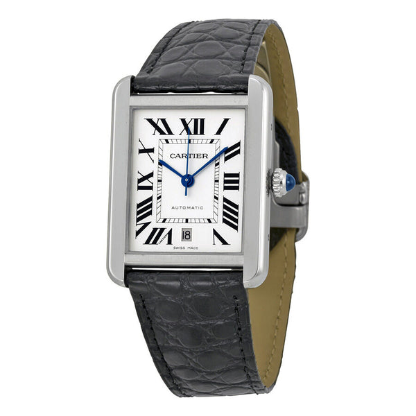 Cartier Tank Solo XL Automatic Silver Dial Men's Watch #W5200027 - Watches of America