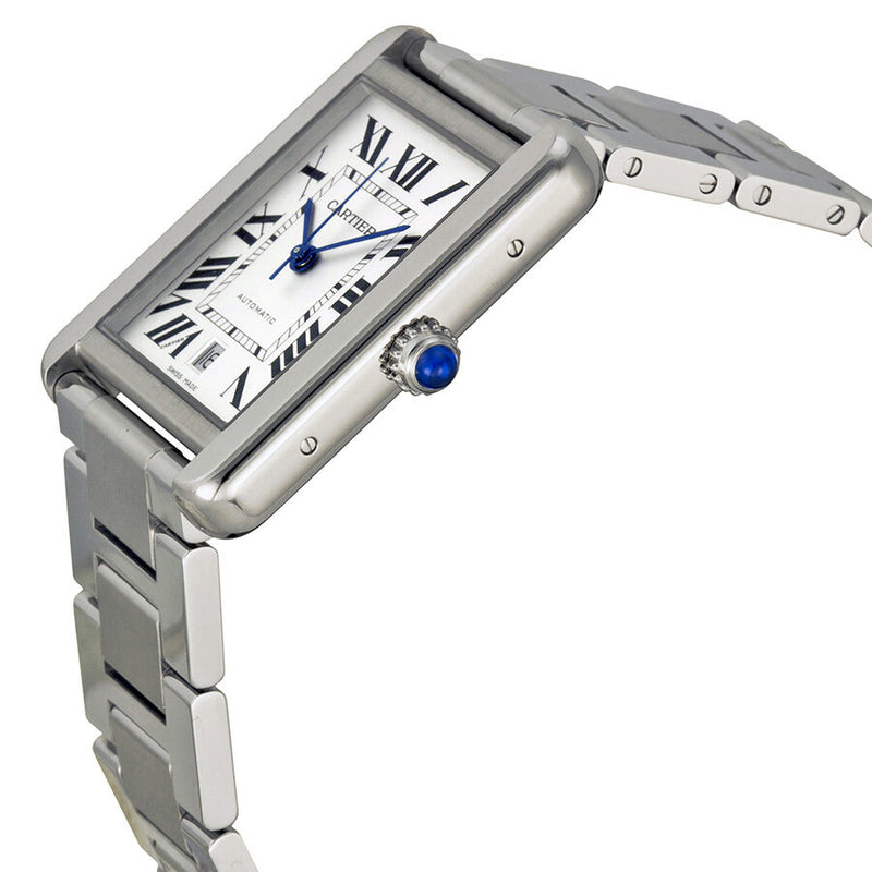 Cartier Tank Solo XL Automatic Silver Dial Men's Watch #W5200028 - Watches of America #2