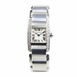 Cartier Tankissime Diamond 18kt White Gold Ladies Watch #WE70039H - Watches of America #2