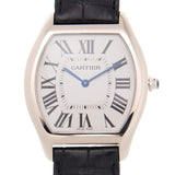 Cartier Tortue Silver Dial 18k White Gold Men's Watch #WGTO0003 - Watches of America #2