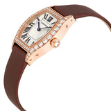 Cartier Tortue Silver Dial 18kt Rose Gold Diamond Ladies Watch #WA507031 - Watches of America #2