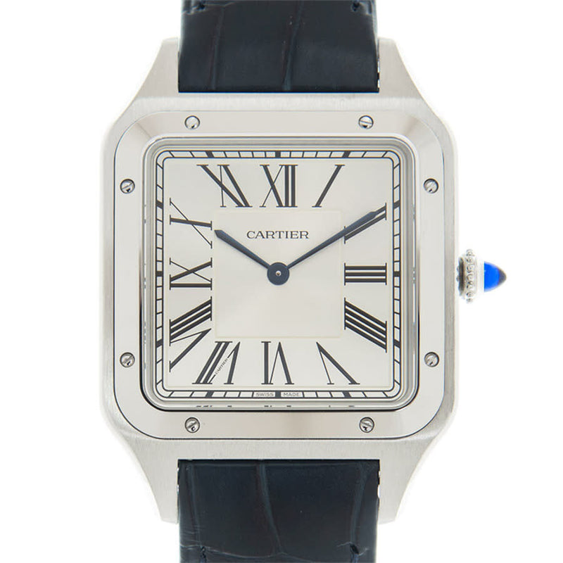 Cartier XL Santos Dumont Hand Wind Silver Dial Men's Watch #WSSA0032 - Watches of America #2