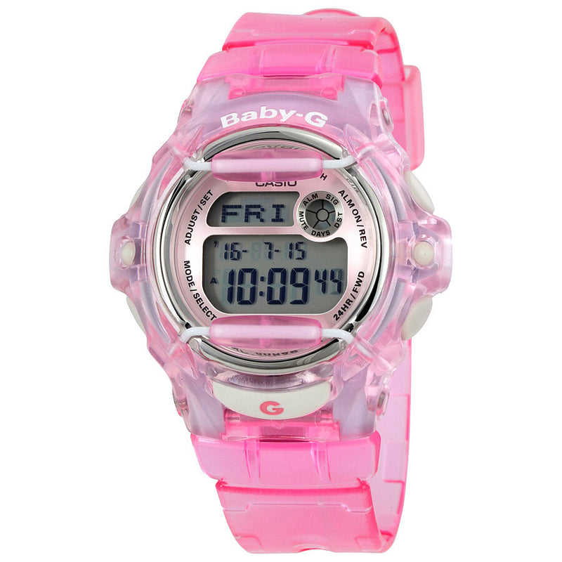 Casio Baby G Pink Resin Digital Ladies Watch #BG169R-4 - Watches of America