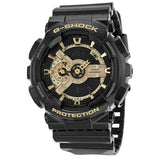 Casio G Shock Analog-Digital Dial Black and Gold Resin Men's Watch #GA110GB-1ACR - Watches of America