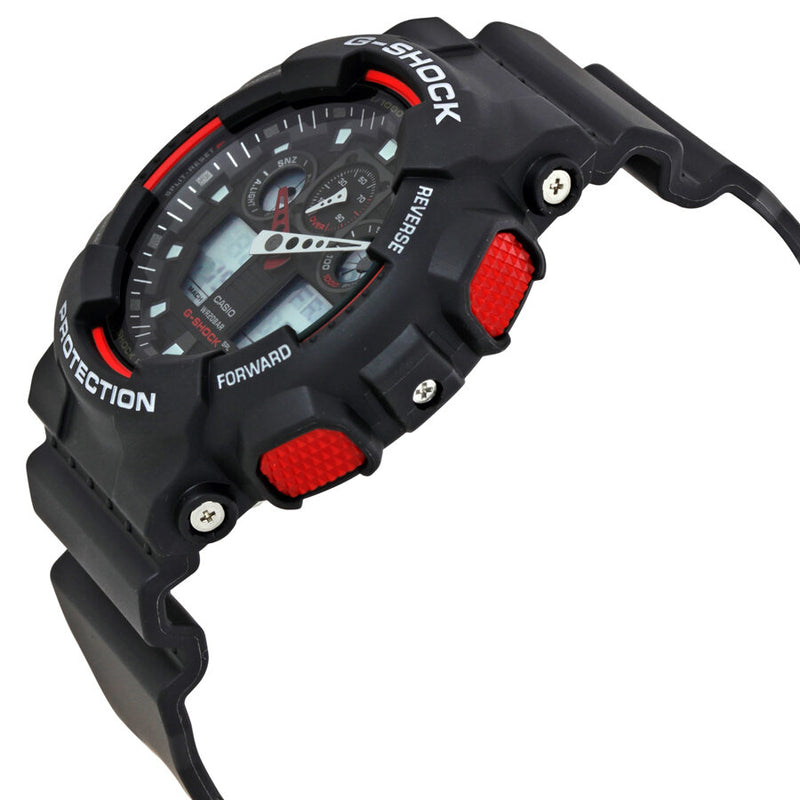 Casio G-Shock Black Resin Strap Men's Watch #GA100-1A4 - Watches of America #2
