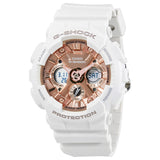 Casio G-Shock S Series Rose Gold Dial Ladies Sports Watch #GMAS120MF-7A2 - Watches of America