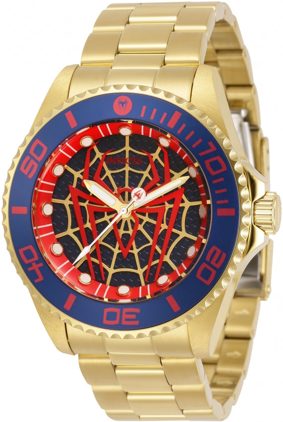 Reloj Invicta Marvel Spiderman Edición Limitada Cuarzo Esfera Azul Hombre 32379