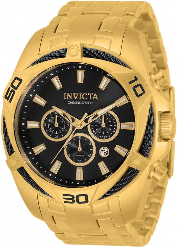 Invicta Bolt Cronógrafo Cuarzo Esfera Negra Reloj para Hombre 34119