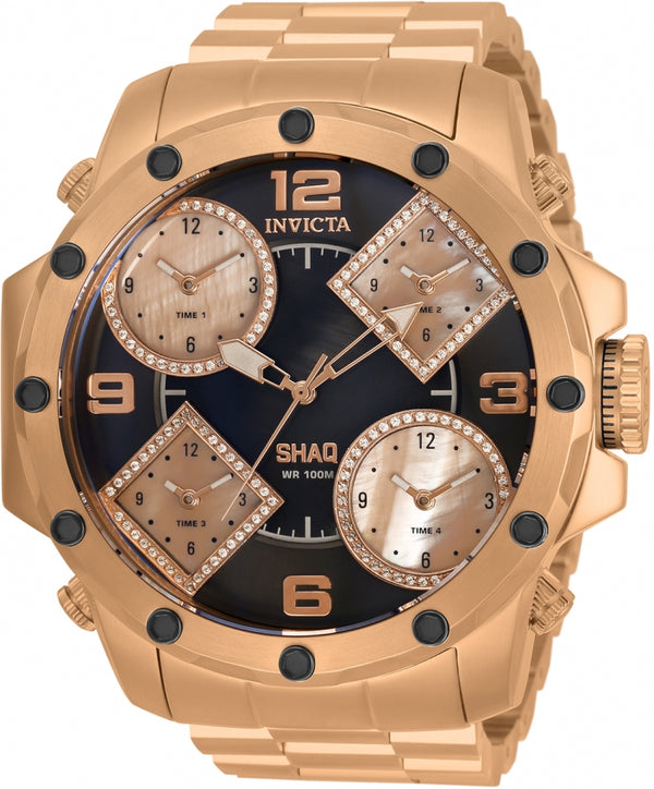 Invicta SHAQ Reloj de cuarzo con esfera negra para hombre 33868