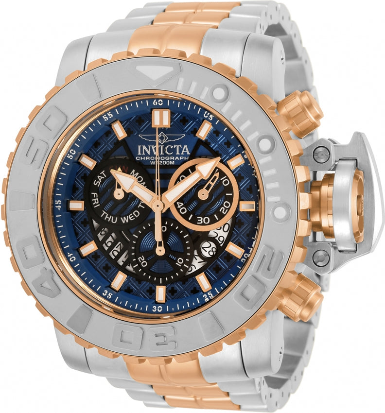 Invicta Sea Hunter Chronograph Quartz Blue Dial Men's Watch 30910