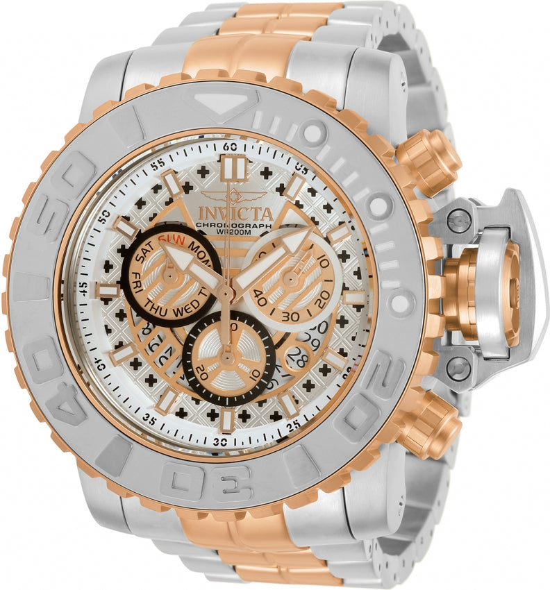Invicta Sea Hunter Chronograph Quartz Silver Dial Men's Watch 30909